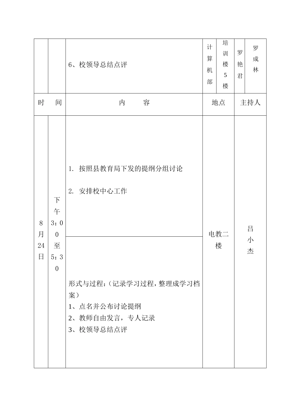 公安县职教中心学校2016年暑期教师集训实施方案_第3页
