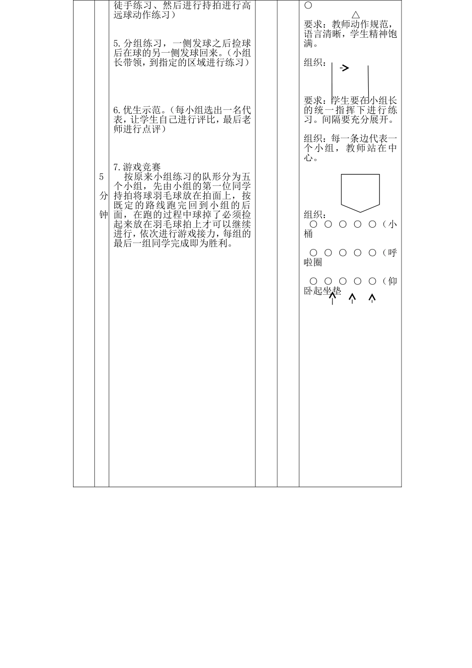 正手发高远球教案表格_第3页