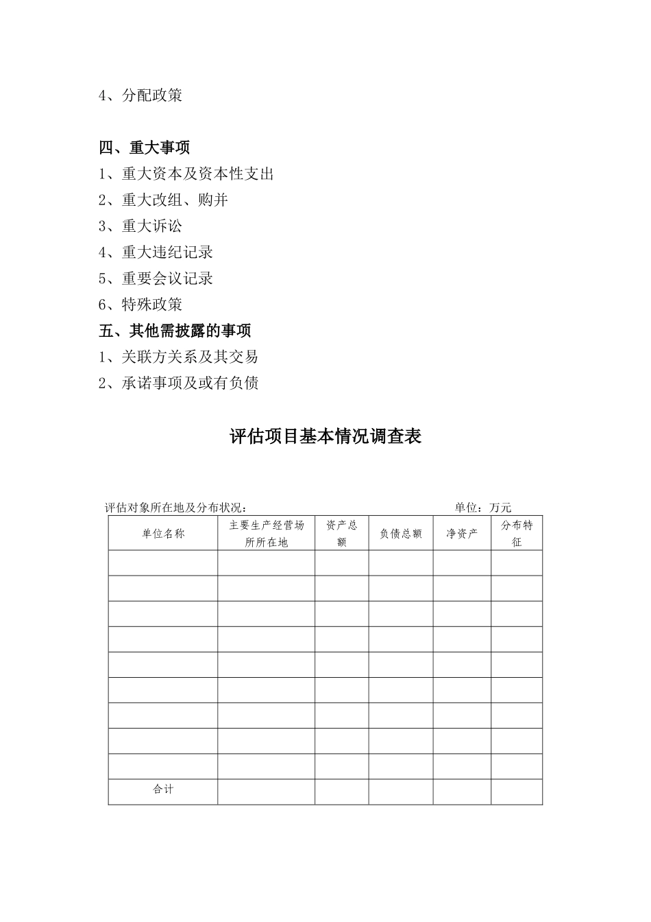 中和资产评估有限公司前期调查资料清单_第2页