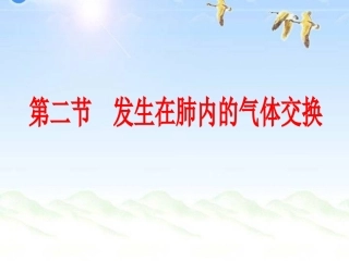 第三章第二节发生在肺内的气体交换