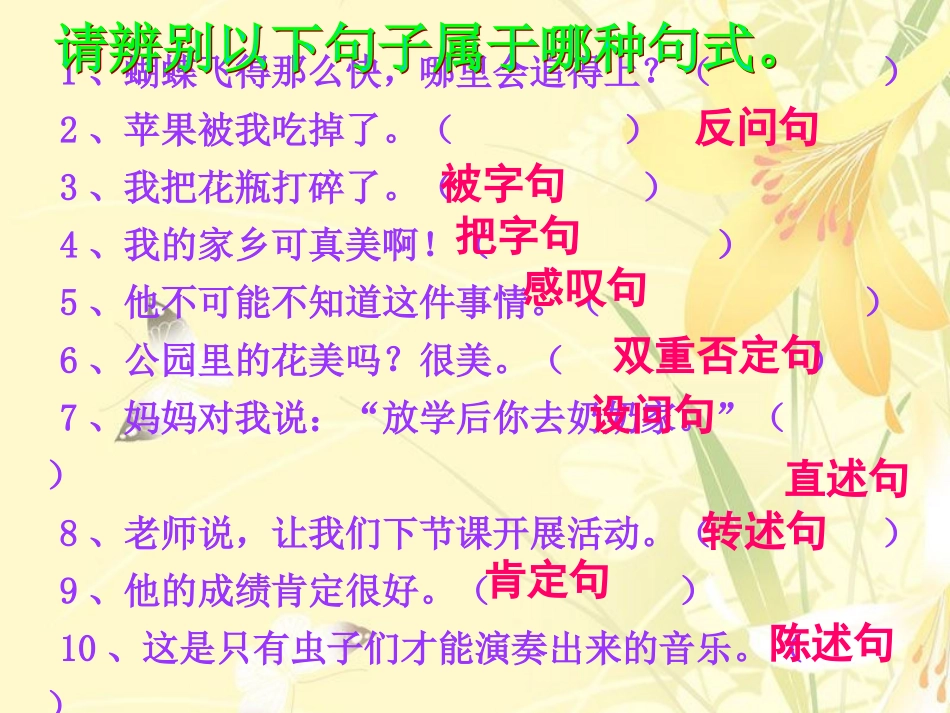 句子复习课件_第3页