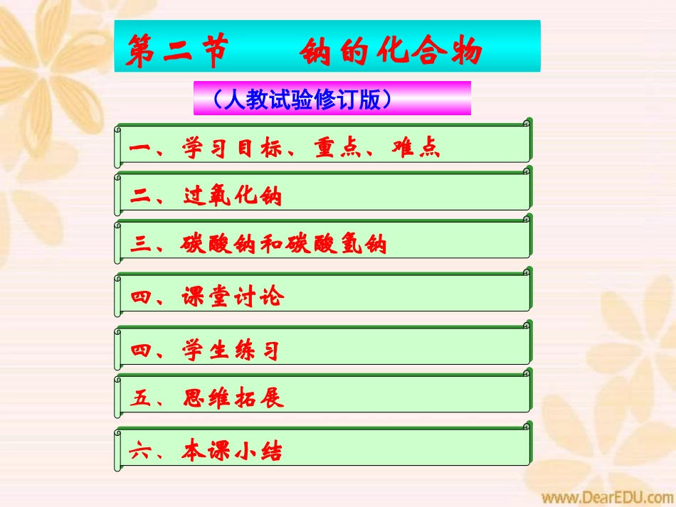 高一化学第二章第二节钠的化合物_第1页