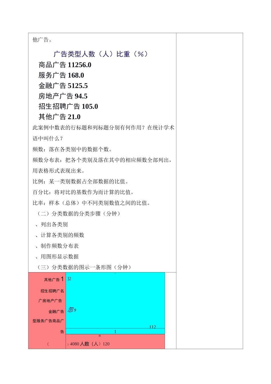 教案3统计数据的整理与显示分类数据的整理与展示_第3页