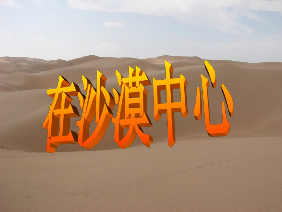 《在沙漠中心》课件_第3页