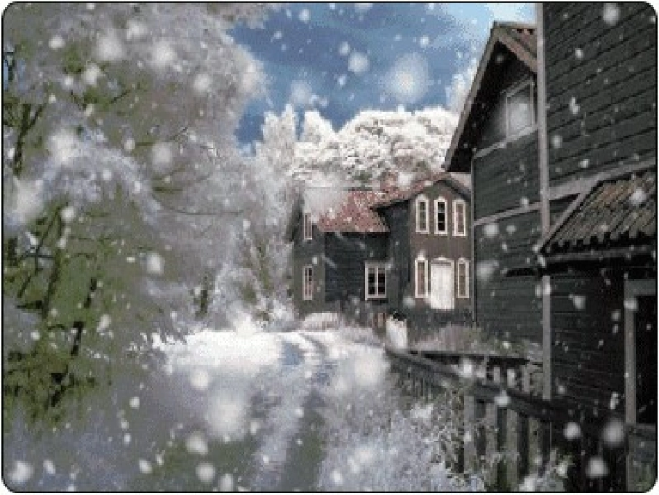 《松坊溪雪景》周成秀_第1页