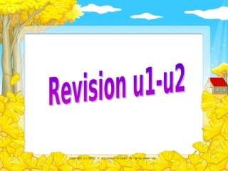 广东版开心英语4年级下册U1-U2单元复习-There_be
