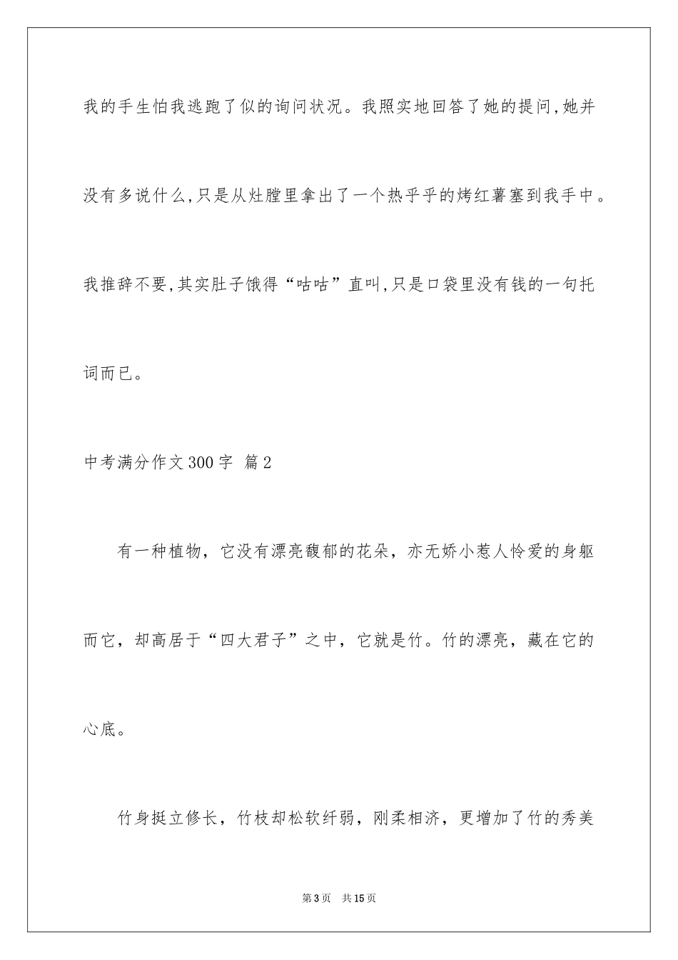 2024中考满分作文300字_18_第3页