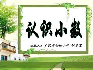《小数的初步认识》
