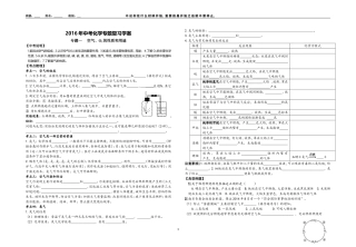 2016化学专题复习学案