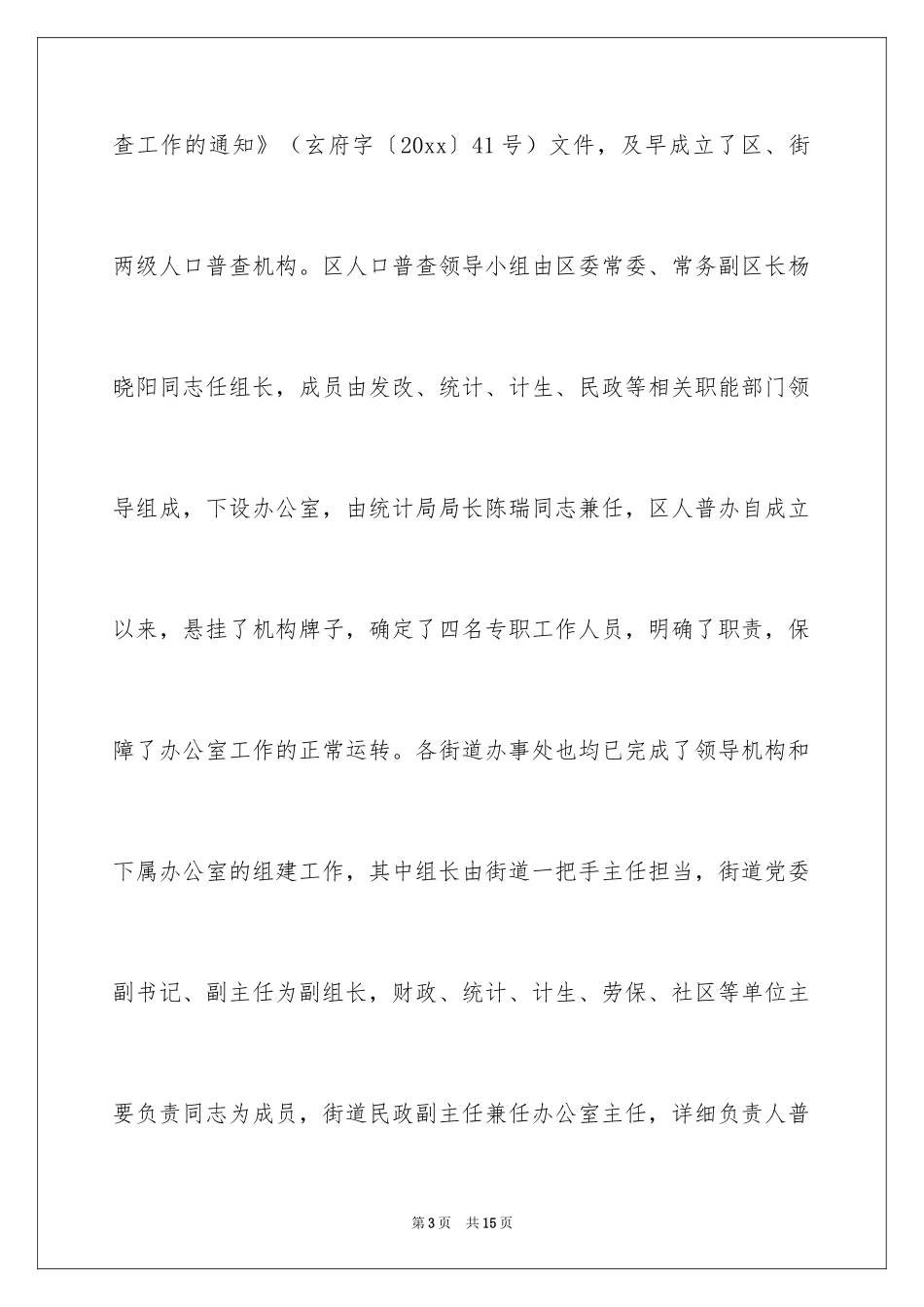 2024人口普查登记工作总结_第3页