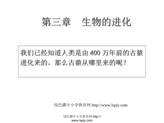 第一节地球上生命的起源