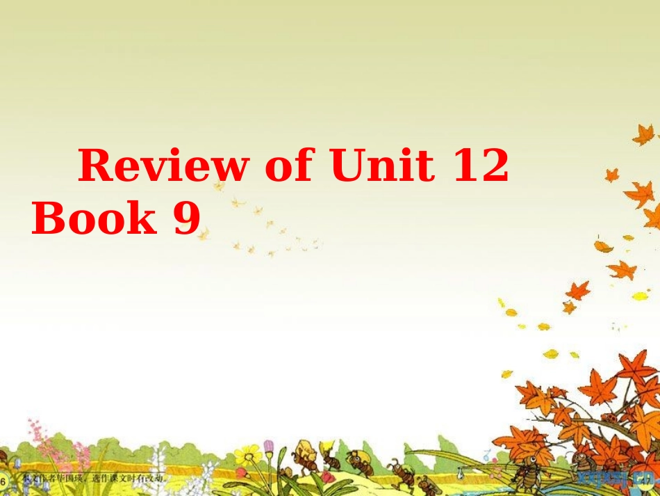 九年级unit11中考复习[自动保存的]_第2页