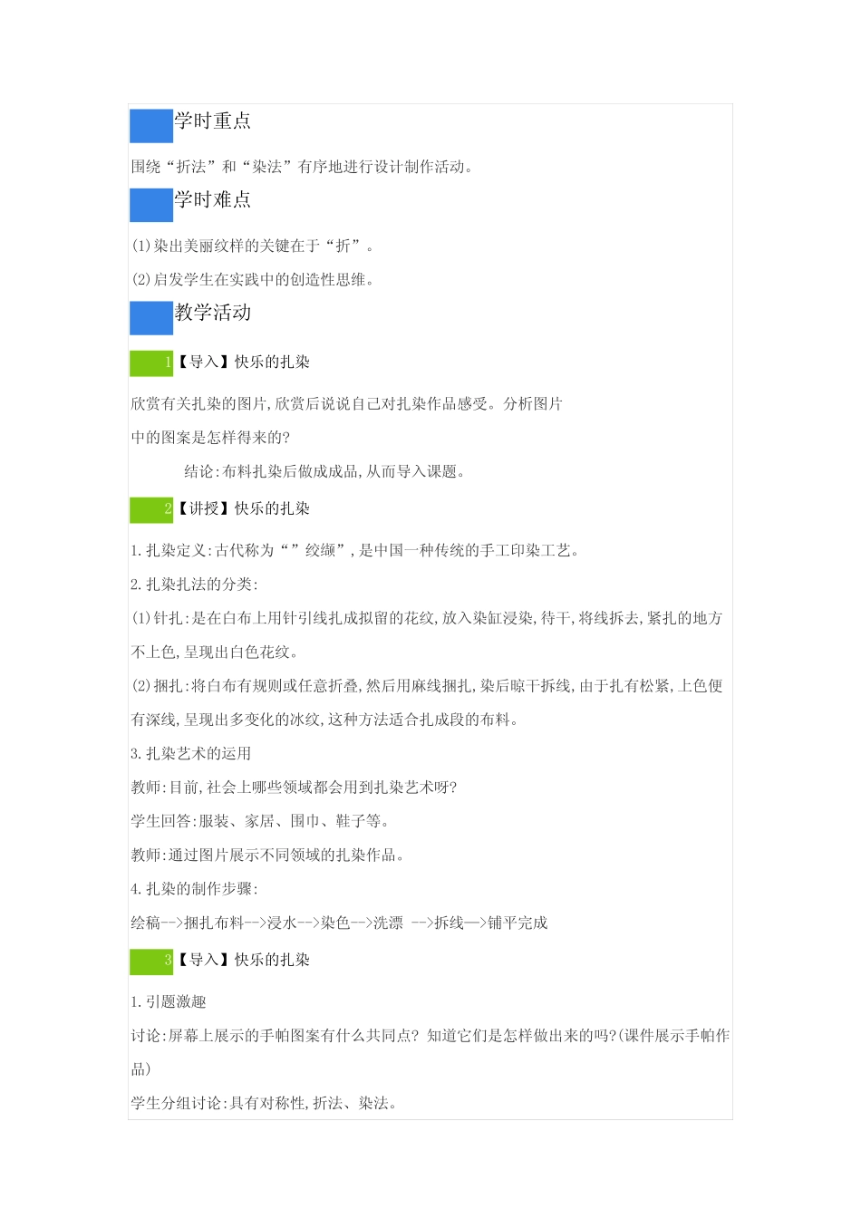 初中美术桂美版七年级上册第6课《民间美术的奇葩—蜡染、扎染》优质课..._第2页