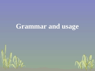 不定式和现在分词课件（必修五）