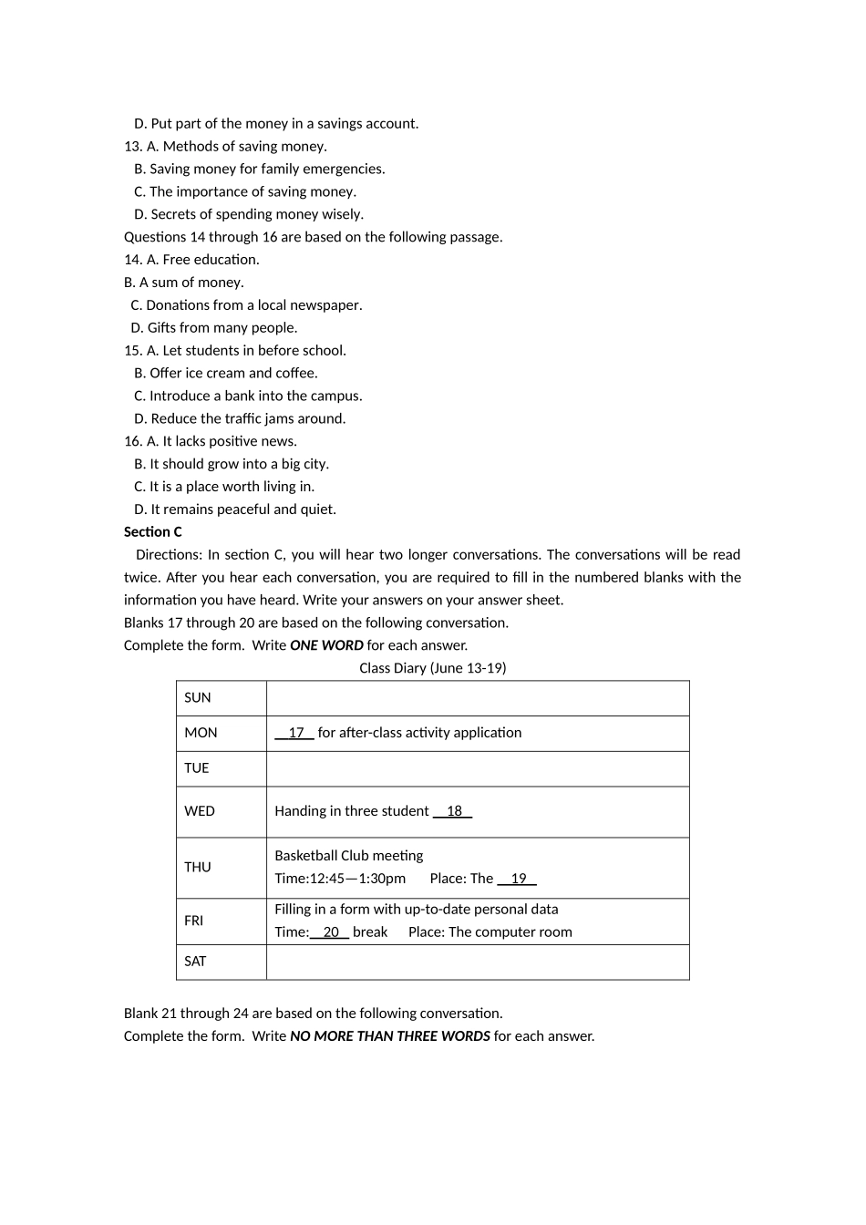 2016年高考上海卷英语试题（解析版）_第2页