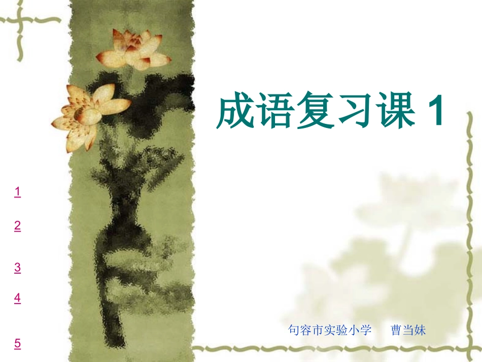 成语复习课1_第1页