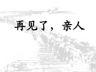 《再见了，亲人》课件 (2)