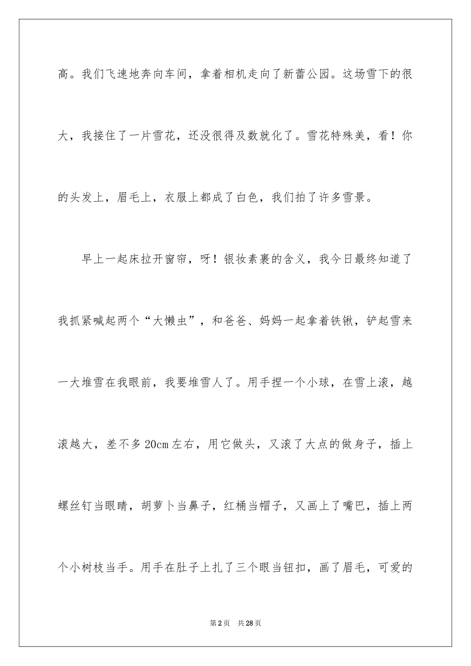 2024一场雪日记_第2页