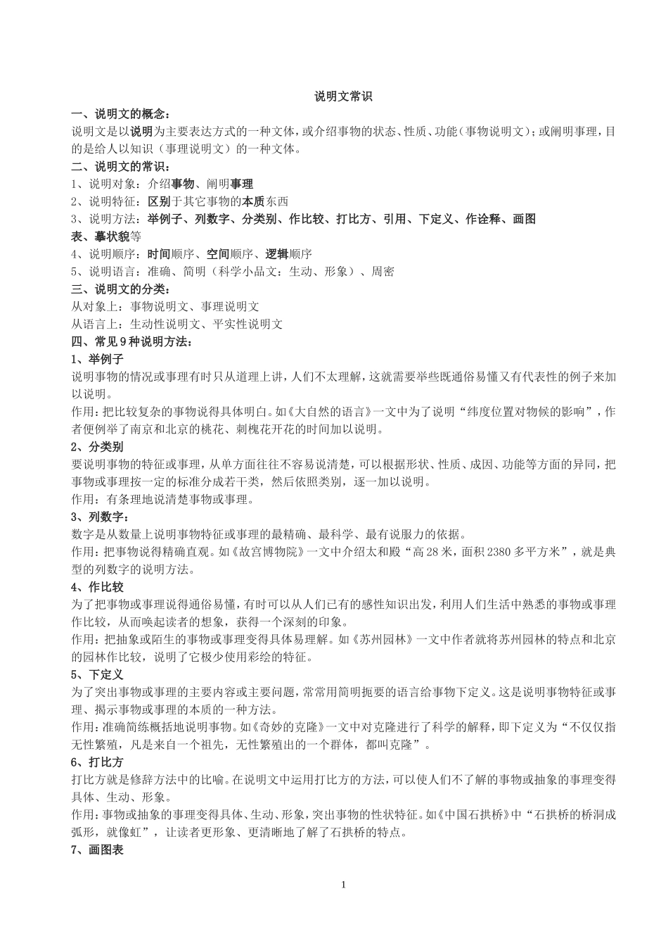 说明文知识点_第1页