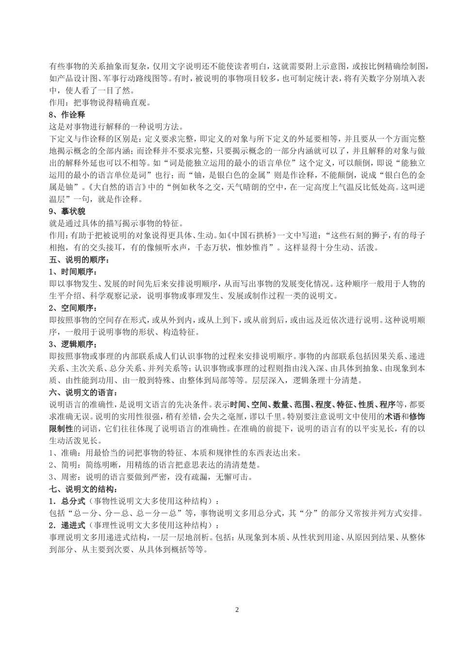 说明文知识点_第2页