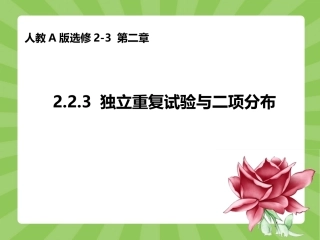 独立重复试验与二项分布（共张PPT）