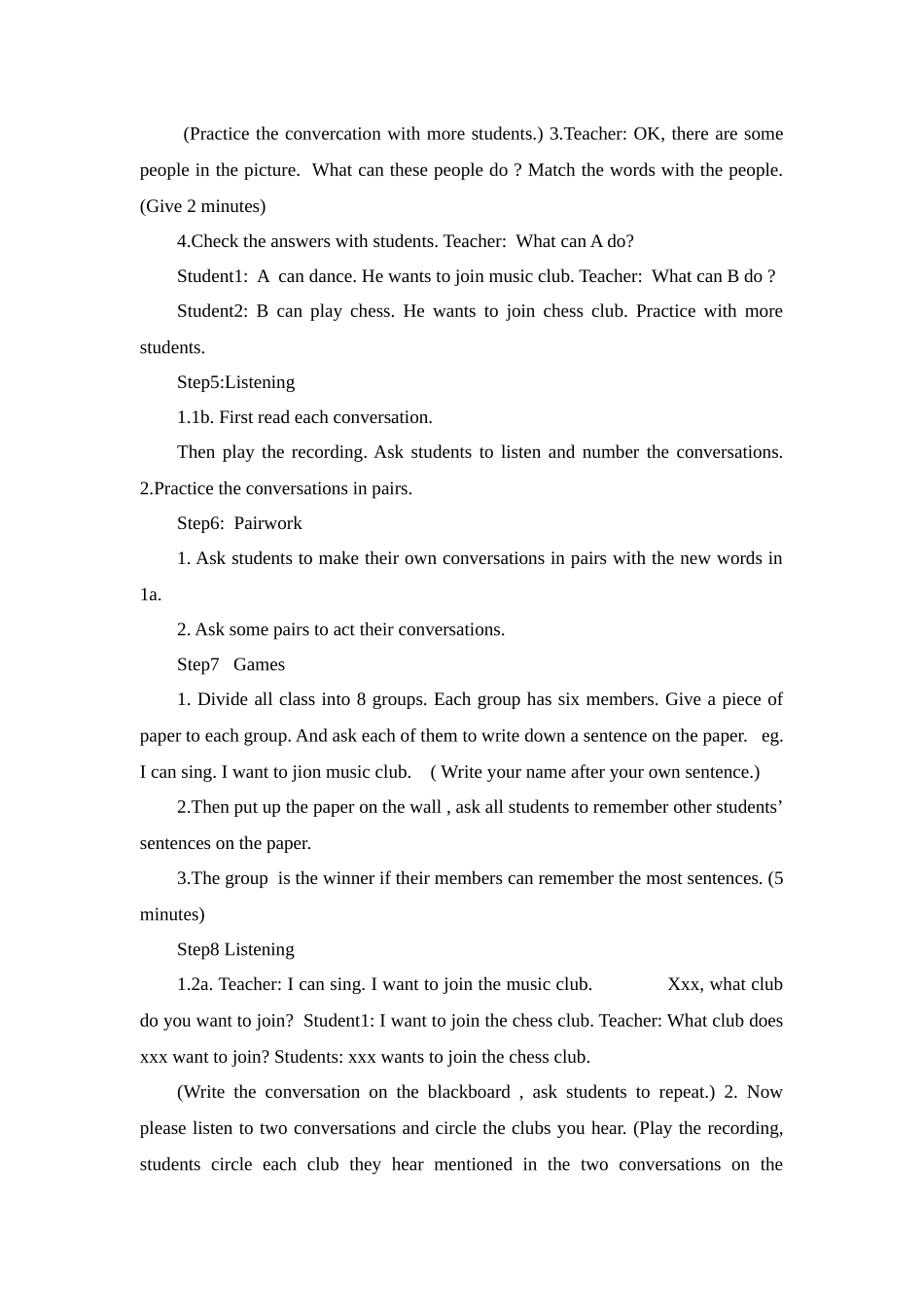 七年级英语上册第十单元教案_第3页