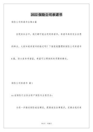 2024保险公司承诺书_21