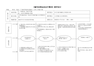 《编写动物运动会开幕词》eepo教案