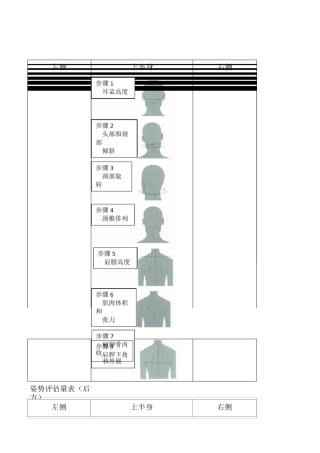 姿势评估量表