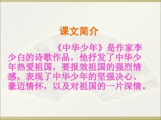 中华少年(公开课)