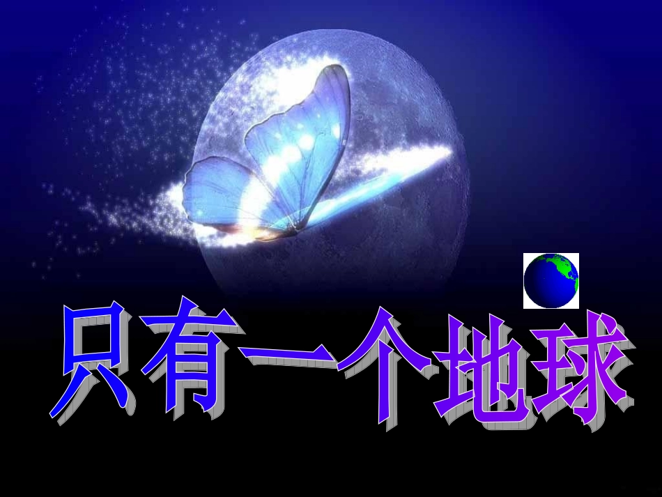 《只有一个地球》_第1页