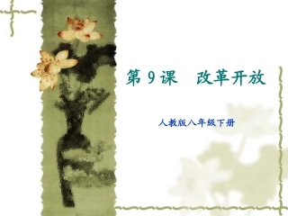 第9课改革开放
