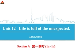 2014年人教版新目标九年级英语Unit12(第1课时)精美课件