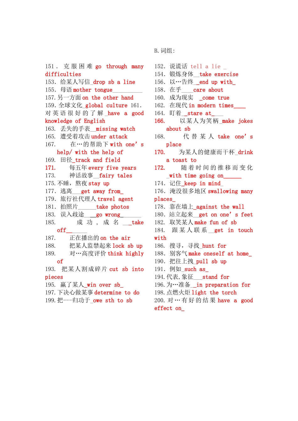 高一英语词汇竞赛_第3页