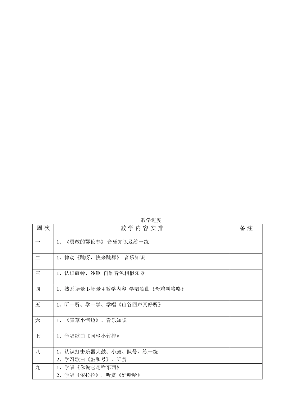 2013年湘教版一年级音乐下册教案(新全集)_第3页