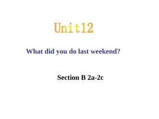 人教版新目标七下unit12SectionB2a-3b