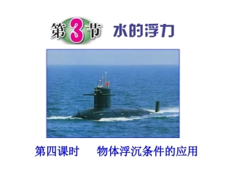 第3节水的浮力（第四课时）