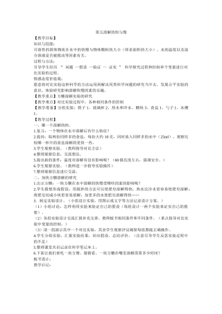 -溶解的快与慢