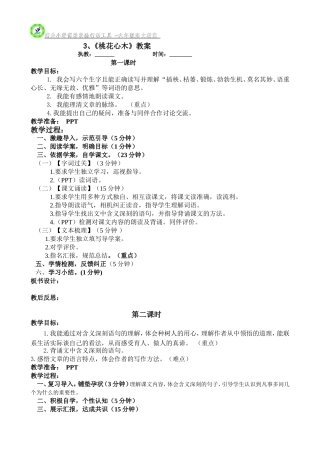 桃花心木教案 