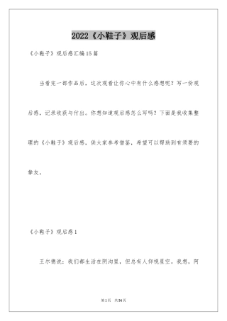 2024《小鞋子》观后感_14