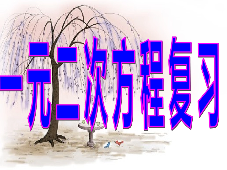 一元二次方程复习_第1页