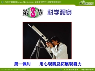 第3节科学观察（第一课时）