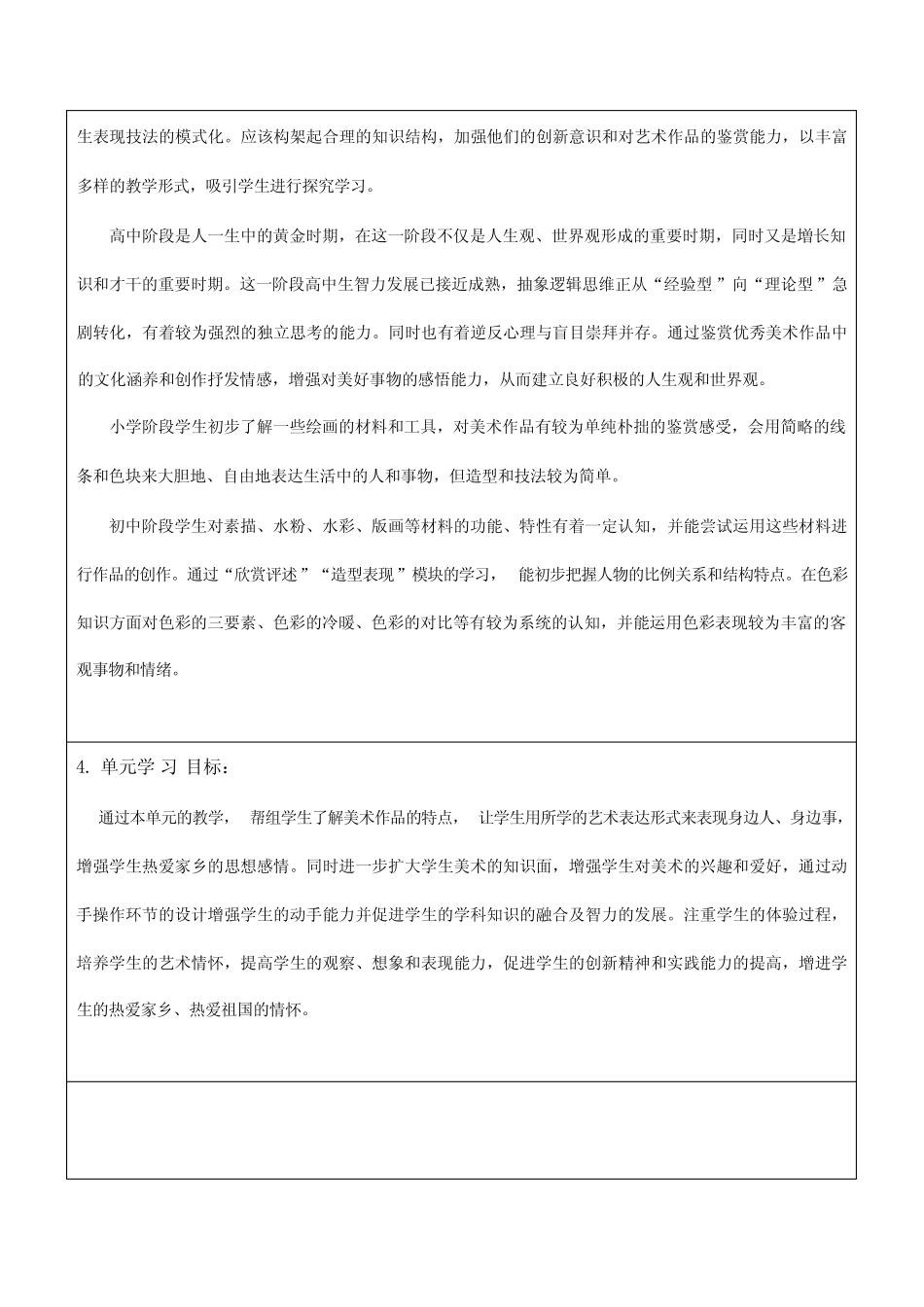 第三单元主题性表现教学设计-高中美术选择性必修1绘画_第2页