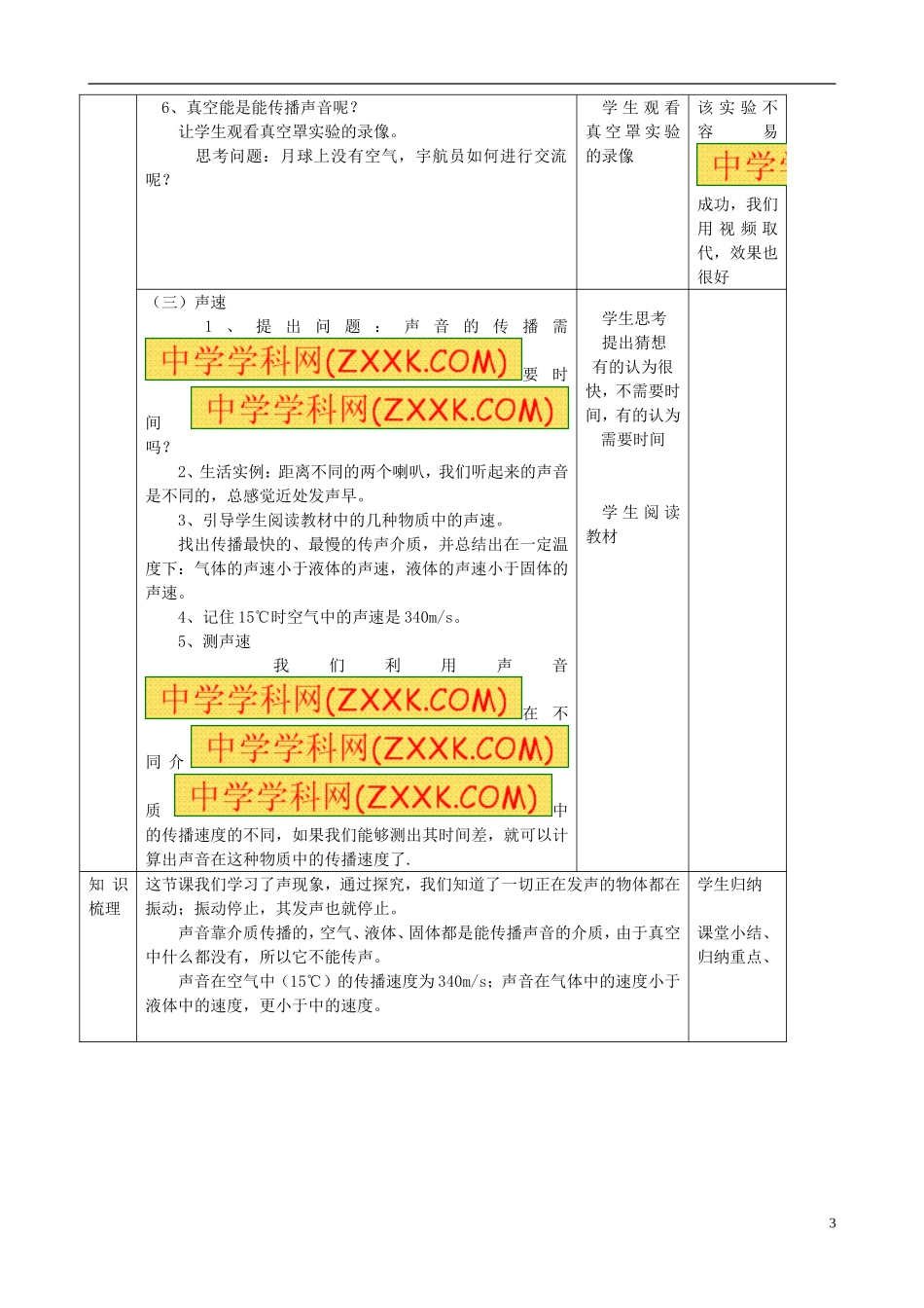 八年级物理上册-21-声音的产生与传播教案-(新版)新人教版_第3页