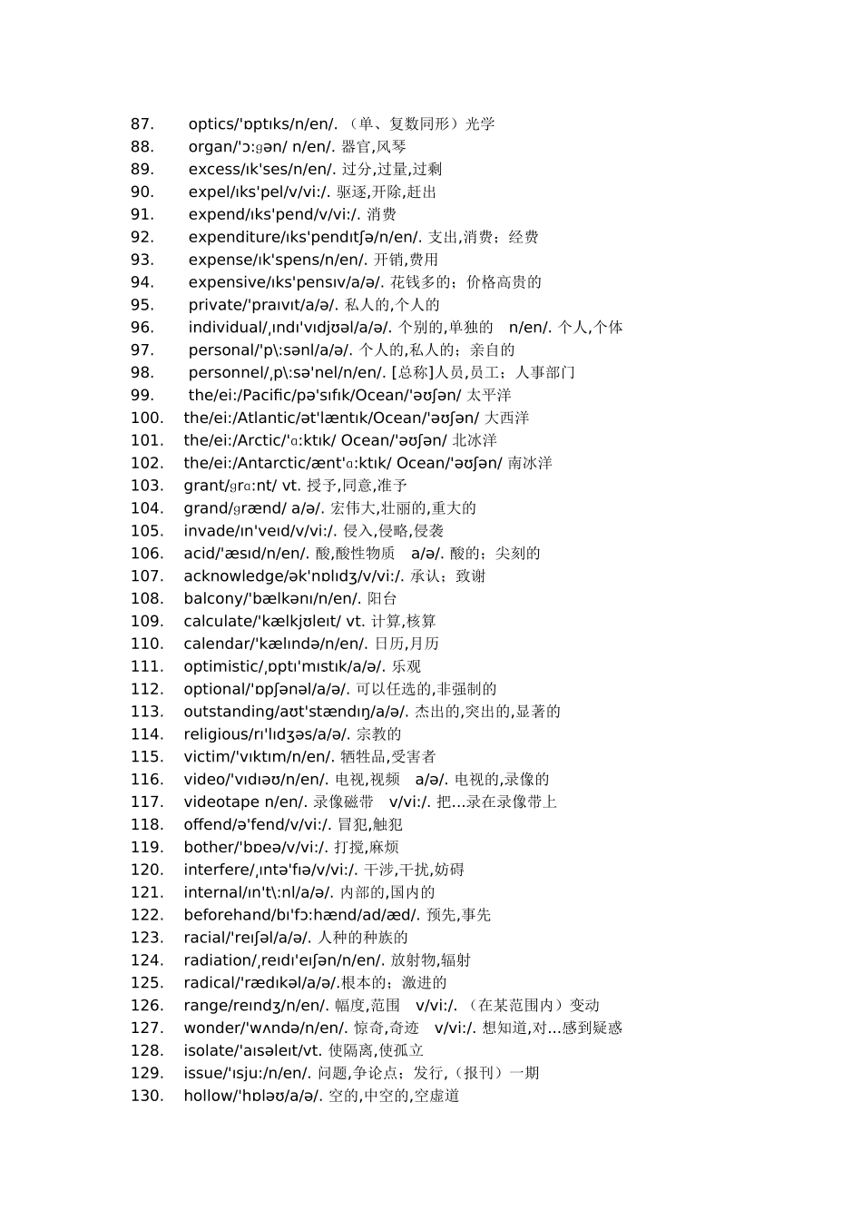 高考英语600高频词汇_第3页