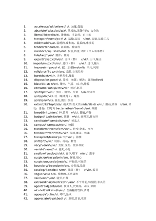 高考英语600高频词汇