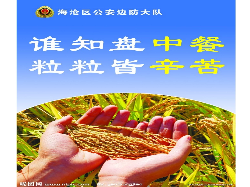 丘培兰《爱惜粮食》PPT_第1页