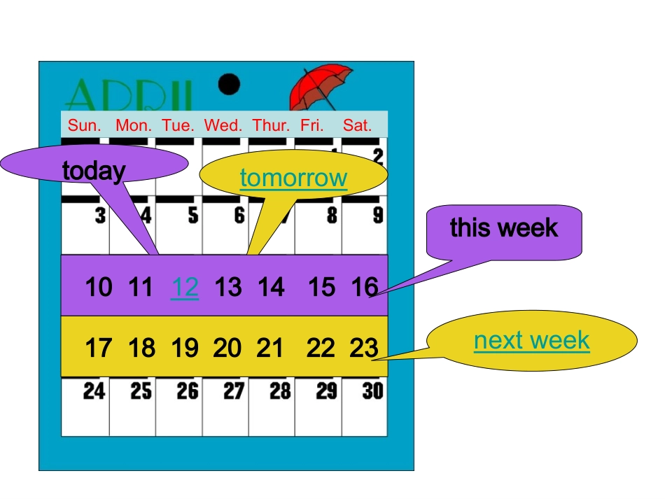 2014新版unit3_My_weekend_plan_partA_let's_learn_第2页