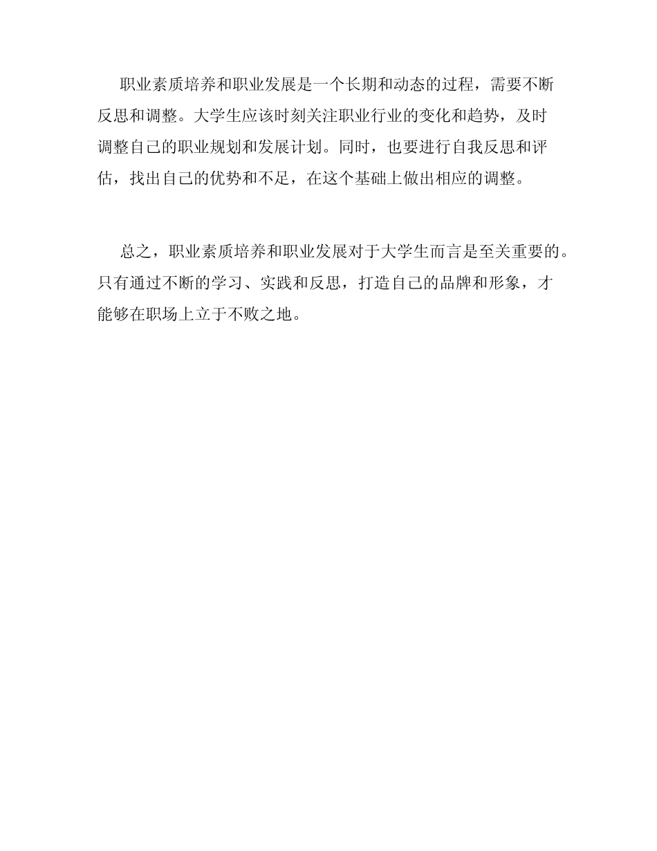 大学生如何进行职业素质培养和职业发展_第3页