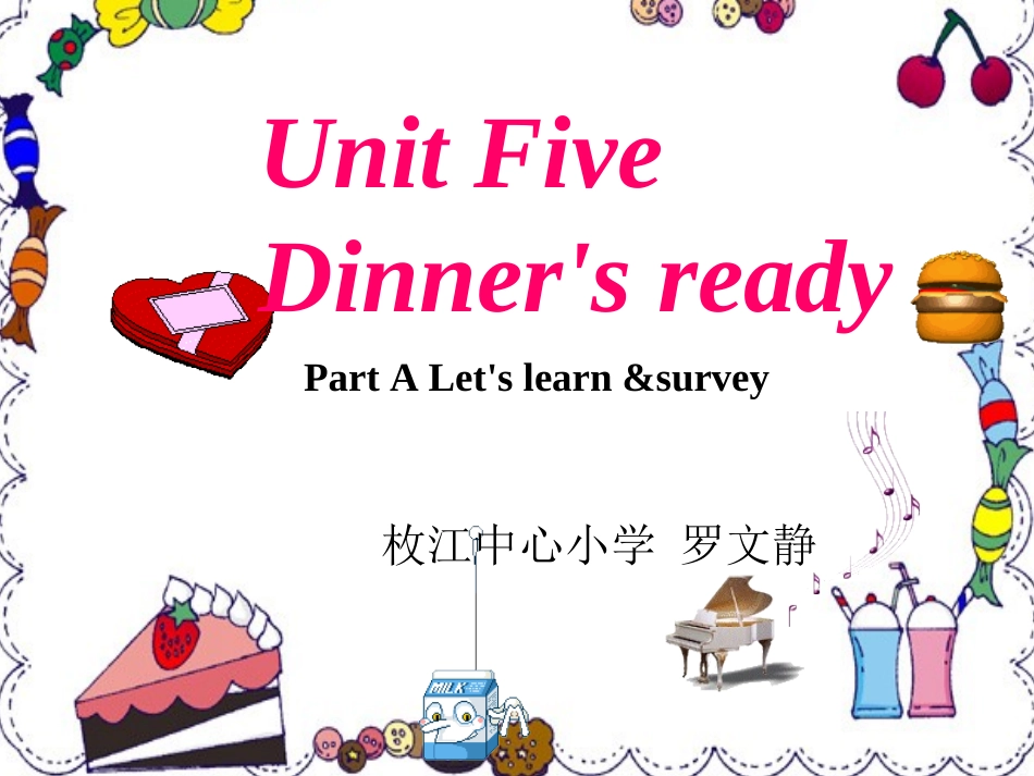 新版PEP四年级上册Unit_5_Dinner's_ready_A_Let's_learn_第1页